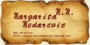 Margarita Medarević vizit kartica